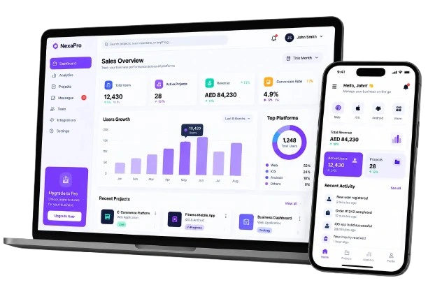 Web and cross-platform app development Ajman