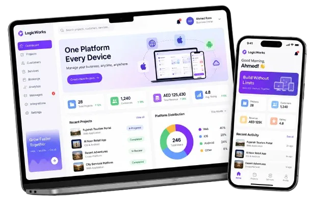 Web and cross-platform app development Fujairah