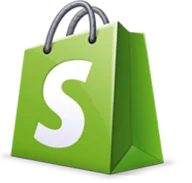 Shopify ecommerce shopping bag emblem