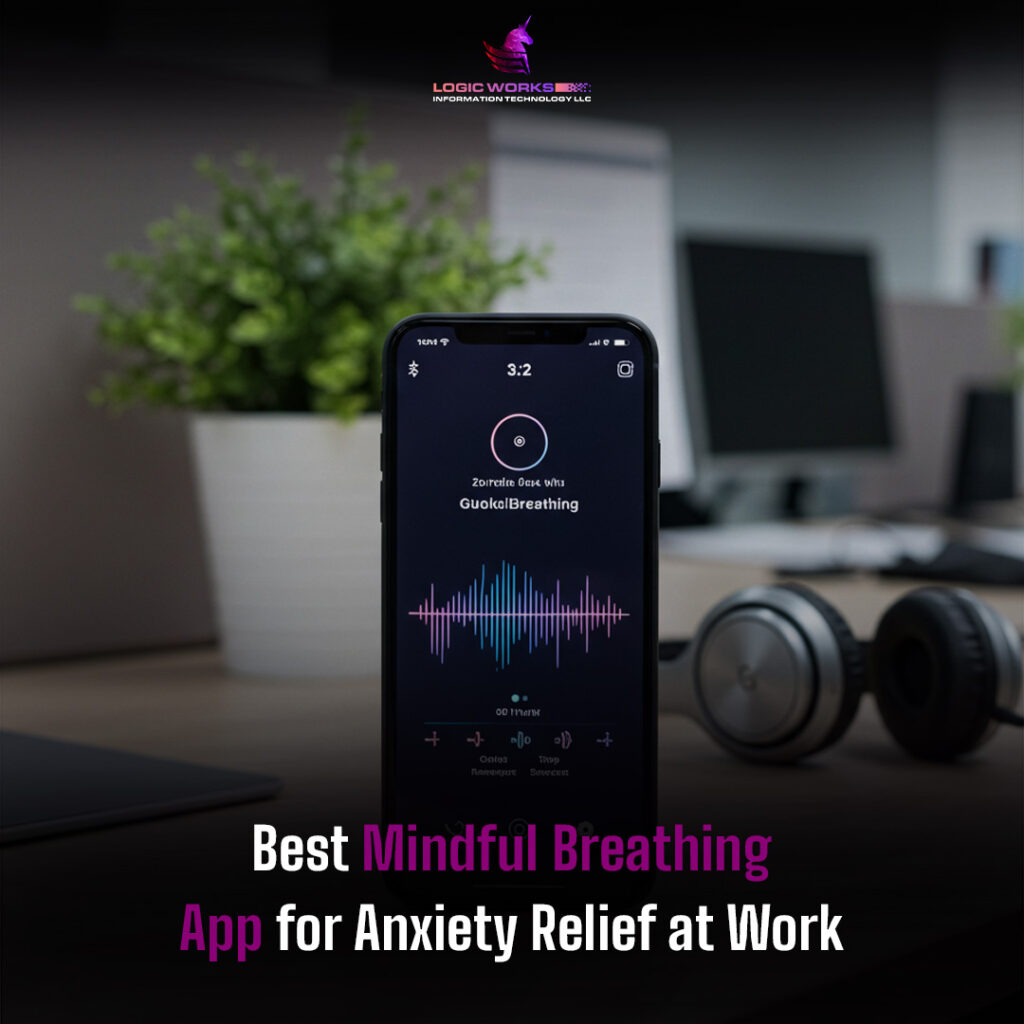 Best mindful breathing app for anxiety relief at work