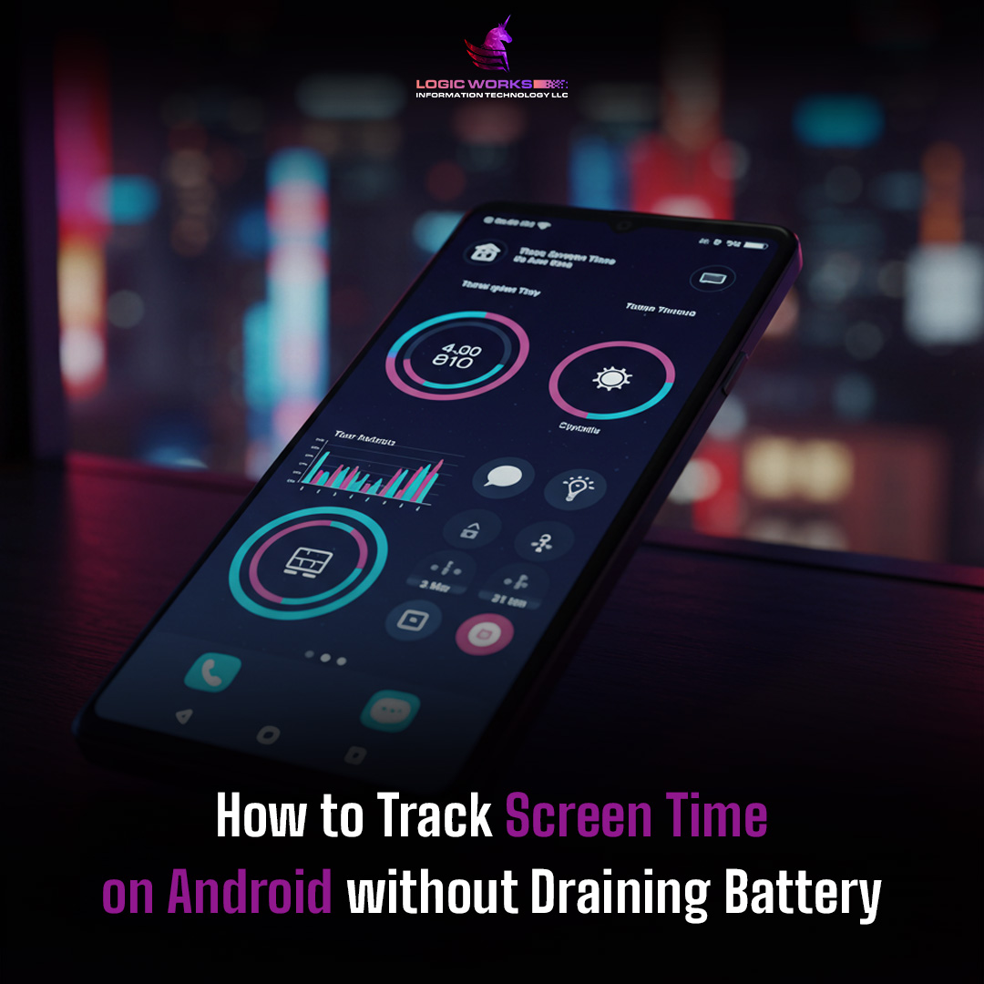 Android screen time tracking settings without draining battery