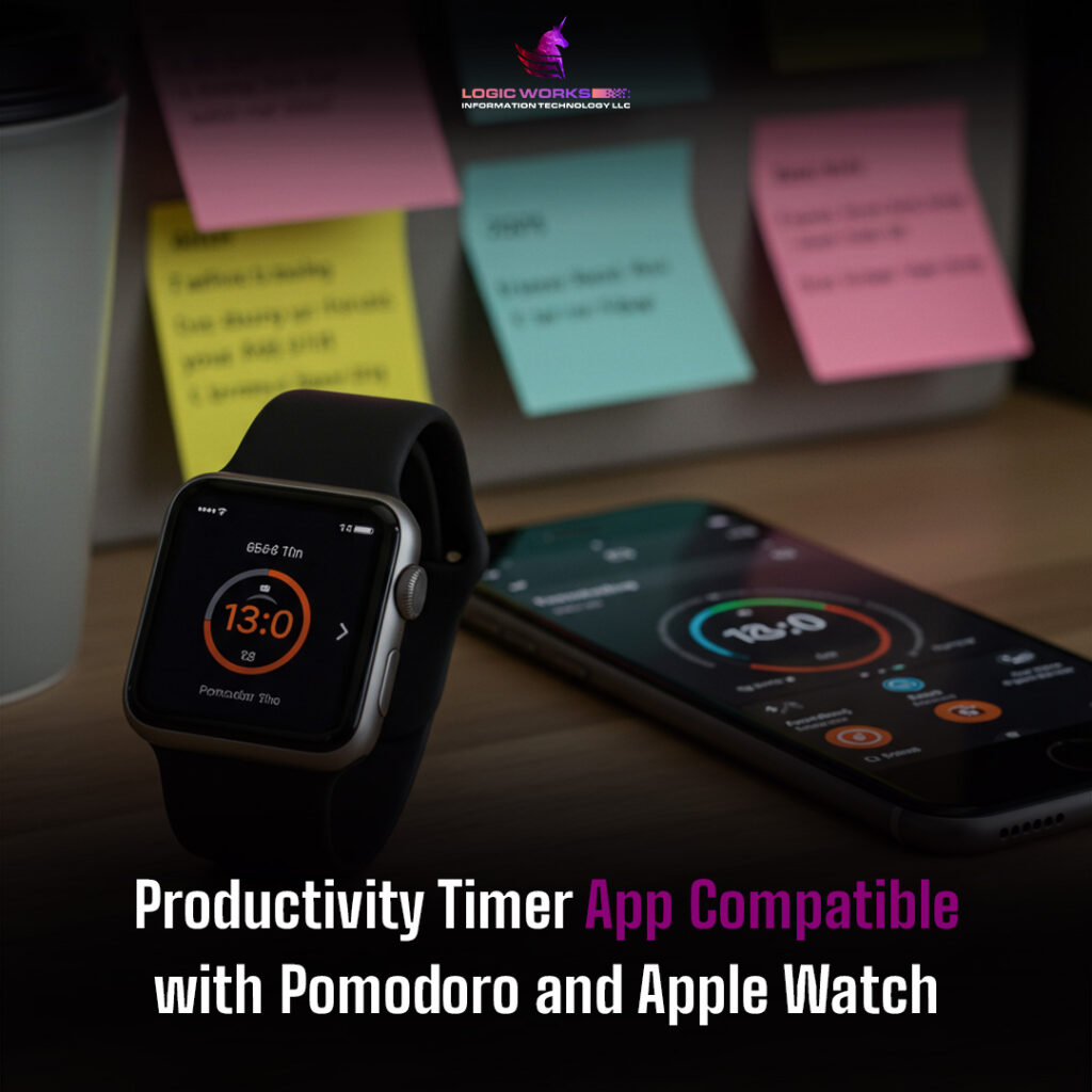 Pomodoro timer method displayed in productivity tracking app