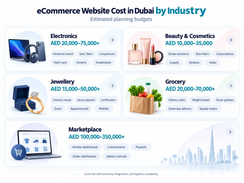Electronics eCommerce Website Cost in Dubai