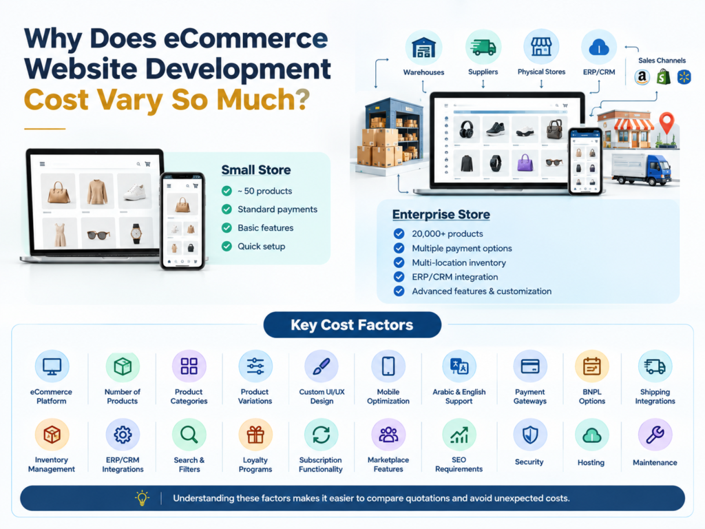 Why Does eCommerce Website Development Cost Vary So Much?